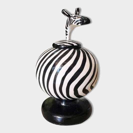 Wooden Hand Carved Animal Themed Sugar Dish