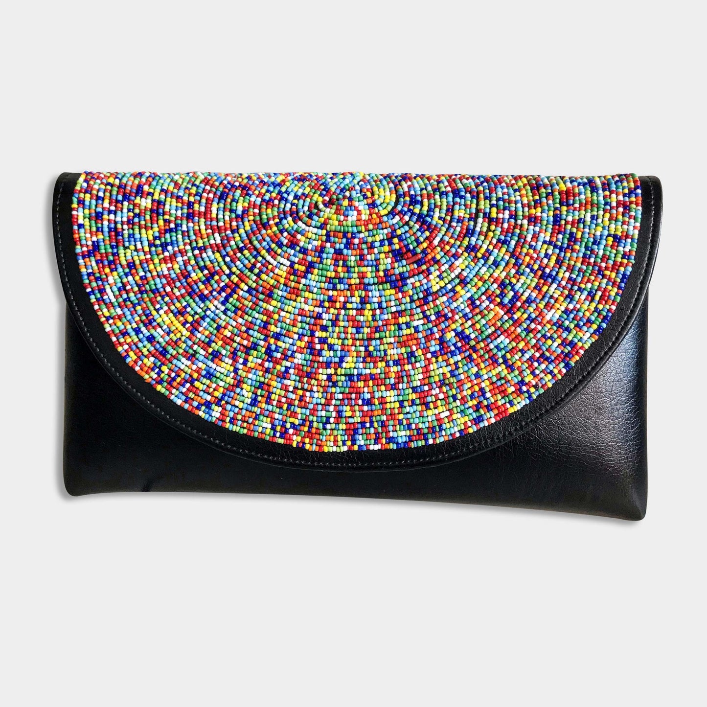 Beaded Women's Leather Purse